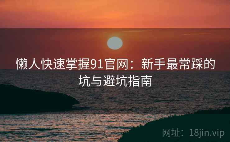 懒人快速掌握91官网：新手最常踩的坑与避坑指南  第2张