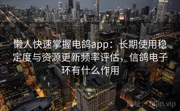懒人快速掌握电鸽app：长期使用稳定度与资源更新频率评估，信鸽电子环有什么作用  第2张