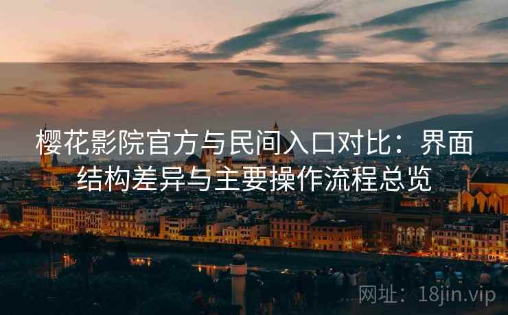 樱花影院官方与民间入口对比：界面结构差异与主要操作流程总览