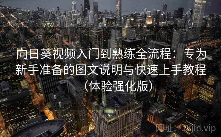 向日葵视频入门到熟练全流程：专为新手准备的图文说明与快速上手教程（体验强化版）