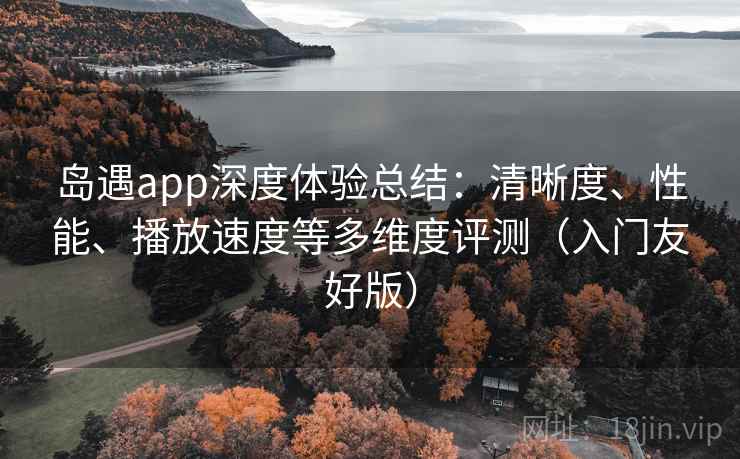 岛遇app深度体验总结：清晰度、性能、播放速度等多维度评测（入门友好版）