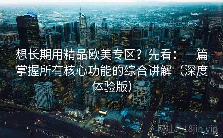 想长期用精品欧美专区?先看:一篇掌握所有核心功能的综合讲解(深度体验版) 第2张 想长期用精品欧美专区?先看:一篇掌握所有核心功能的综合讲解(深度体验版) 第2张