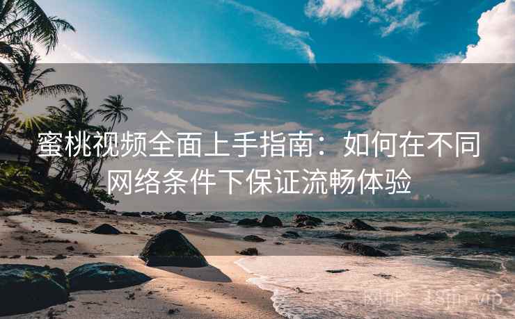 蜜桃视频全面上手指南：如何在不同网络条件下保证流畅体验  第2张