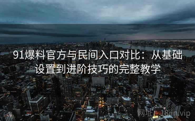 91爆料官方与民间入口对比:从基础设置到进阶技巧的完整教学 第2张 91爆料官方与民间入口对比:从基础设置到进阶技巧的完整教学 第2张