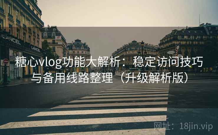 糖心vlog功能大解析:稳定访问技巧与备用线路整理(升级解析版)