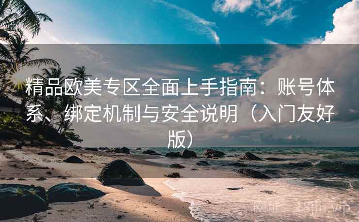 精品欧美专区全面上手指南：账号体系、绑定机制与安全说明（入门友好版）