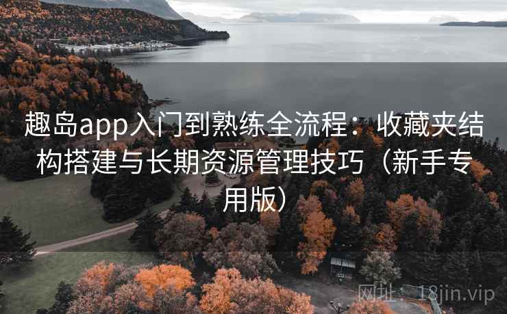趣岛app入门到熟练全流程：收藏夹结构搭建与长期资源管理技巧（新手专用版）